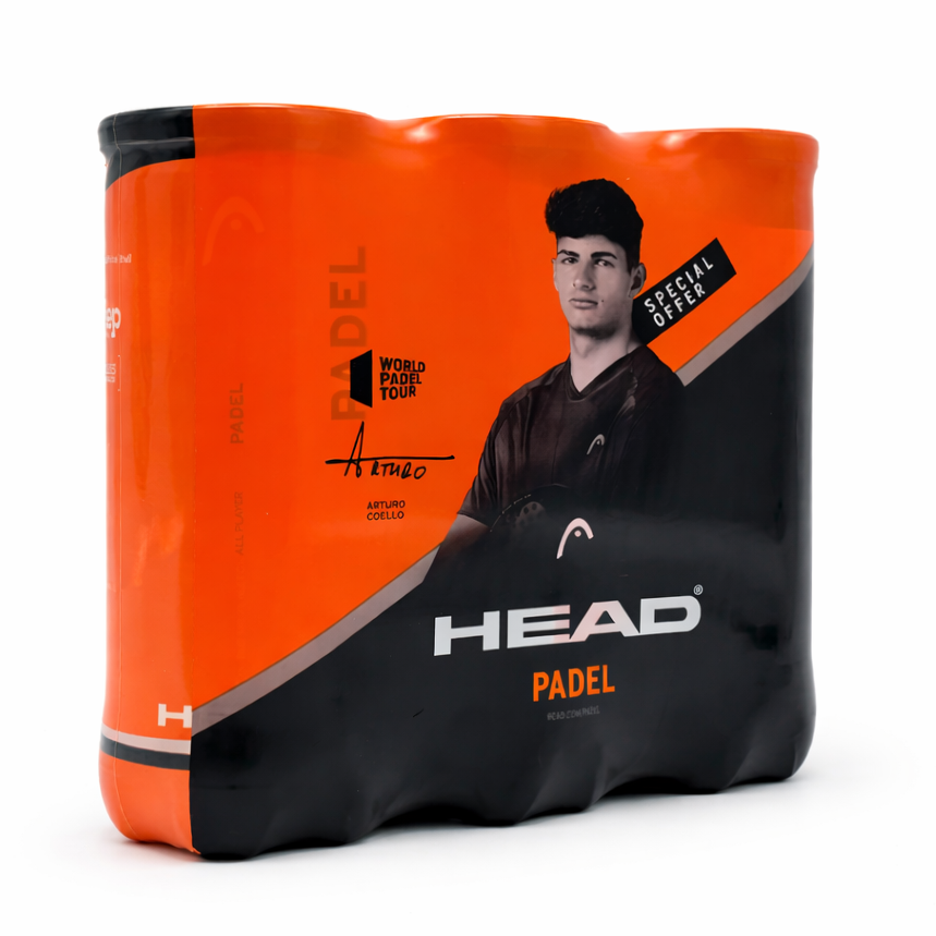 Padel Balls Head Tripack